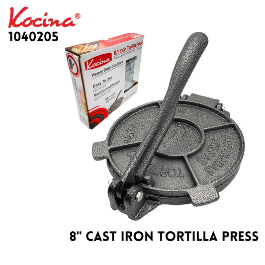 8" Cast Iron Tortilla Press
