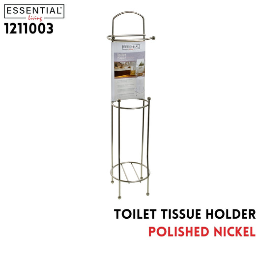 Free Standing Toilet Tissue Holder Polished Nickle