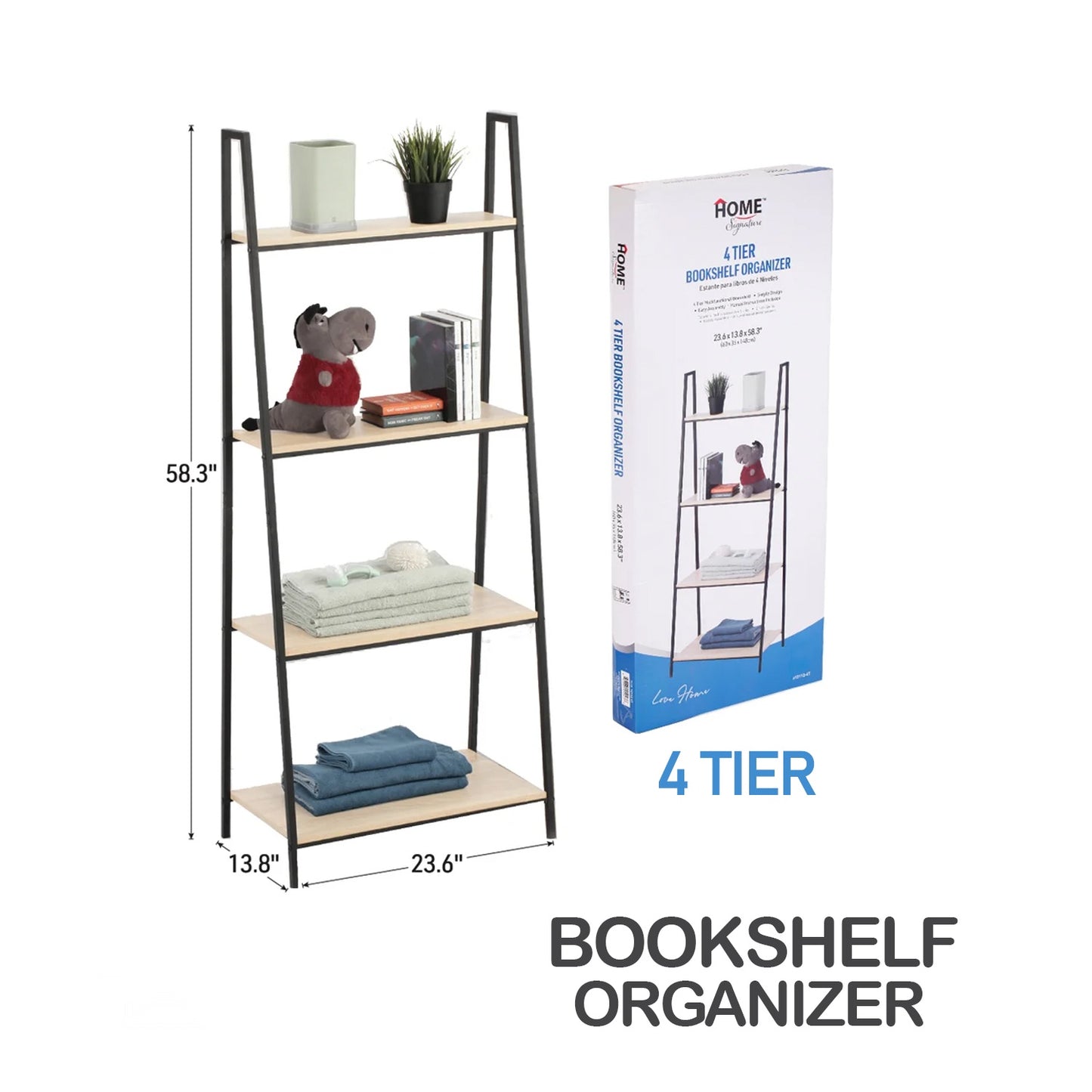 Pro 4 Tier Storage Organizer, 60x35x148cm