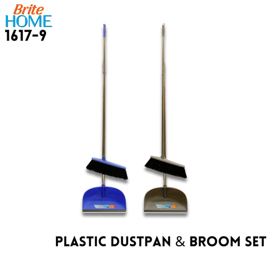 2pcs/set Dust Pan w/ Long Handle