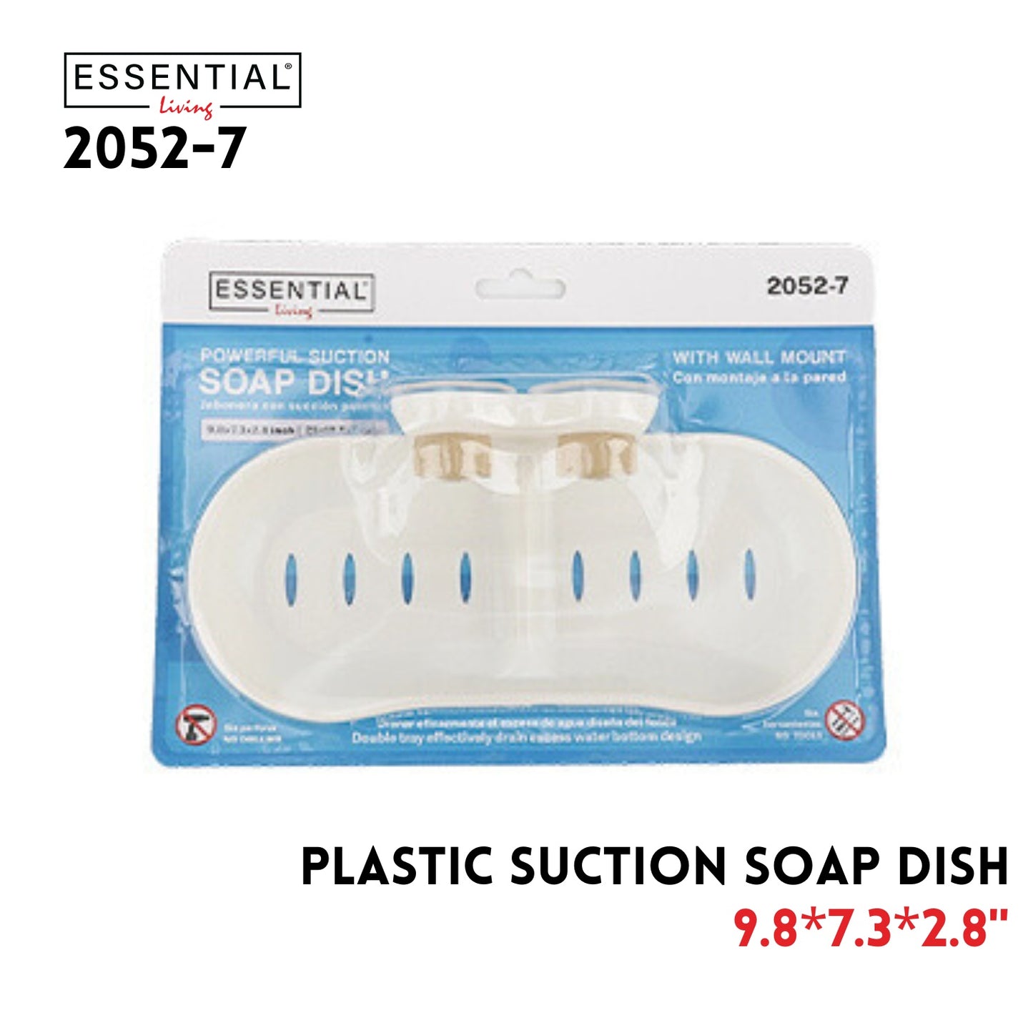 Plastic Suction Soap Dish
