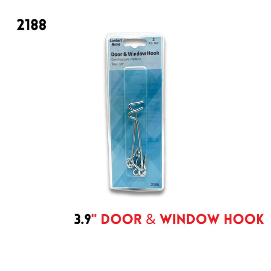3.9" Door &Window Hook 2Pcs Pack