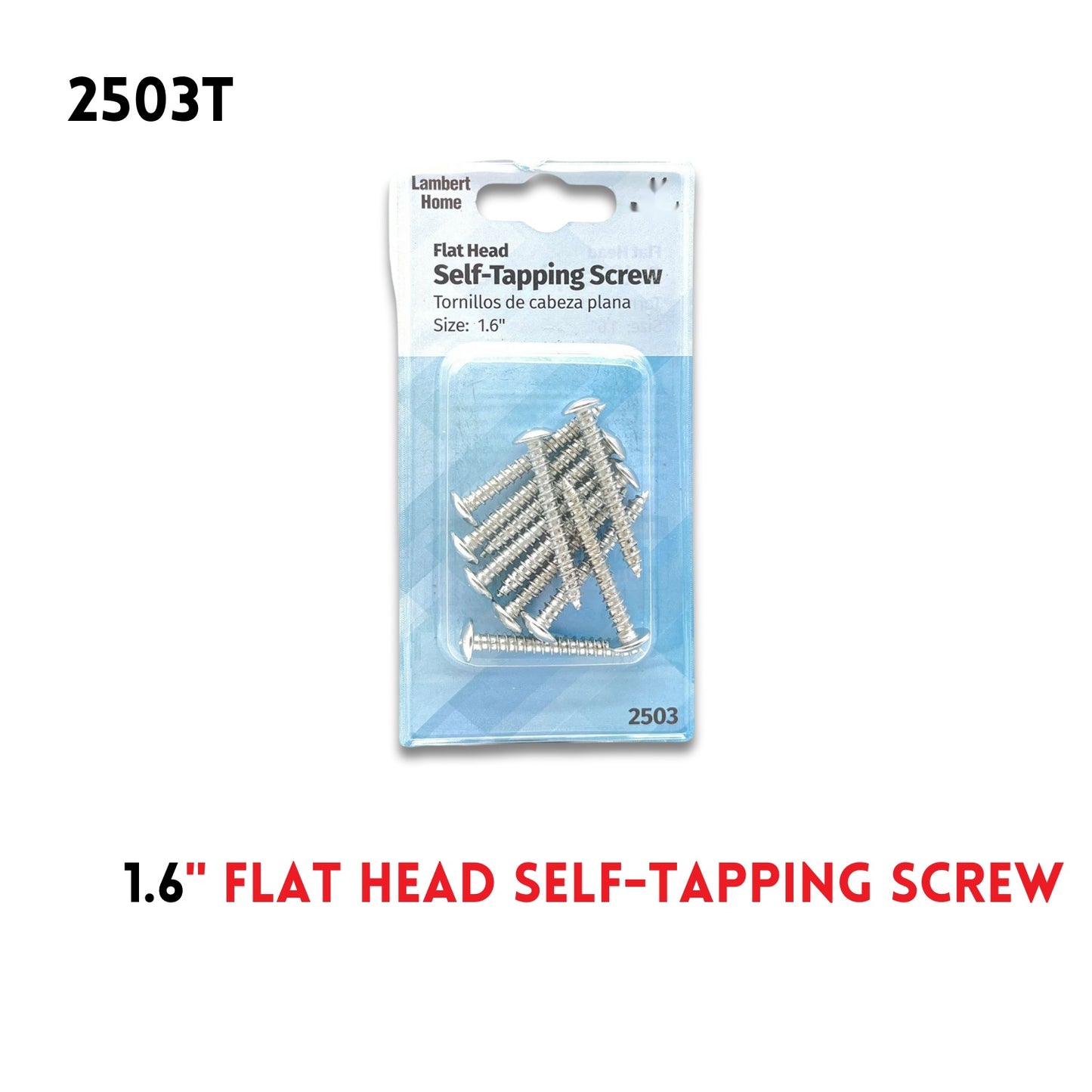 1.6 " Flat Head Self-Tapping Screw  11Pcs Pack