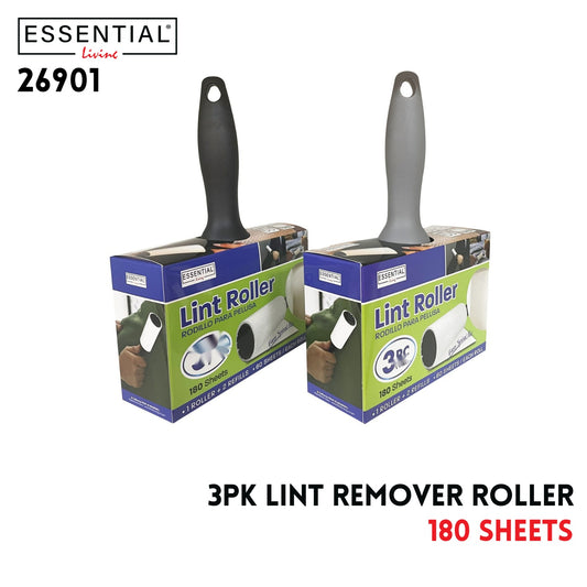 Lint Remover Roller 3pk  (180 Sheets)