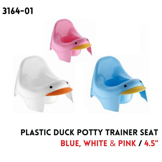 Plastic Duck Potty Trainer Seat Asst Color 4.5"