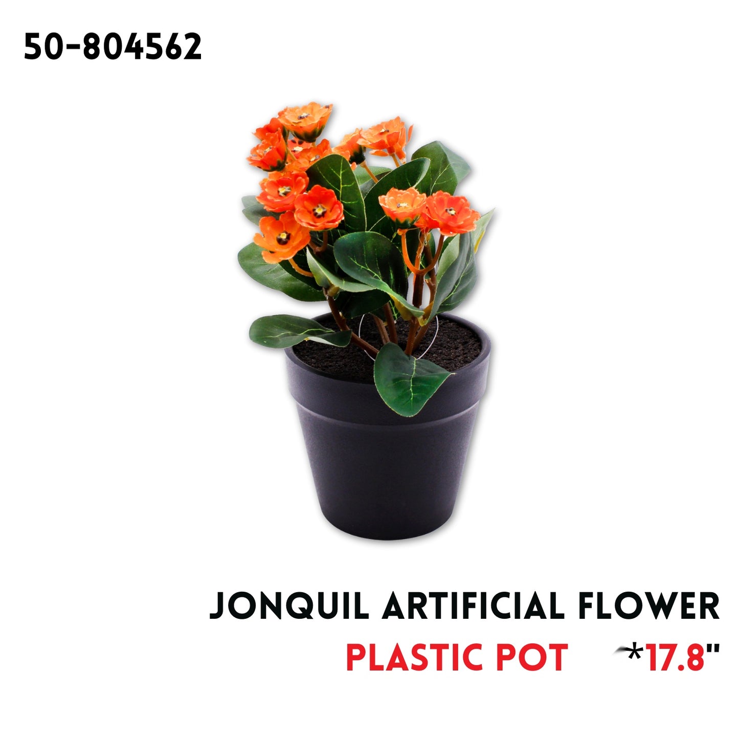 JONQUIL FLOWER PLASTIC POT, 7(H) IN / 17.8(H) CM