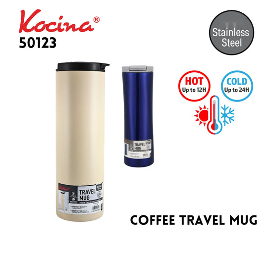 16.9OZ SS Coffee Travel Mug - Asstd Colors (500ml)