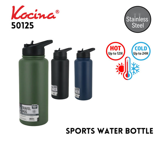 32oz  SS Sports Water Bottle - Asstd Colors (950ml)