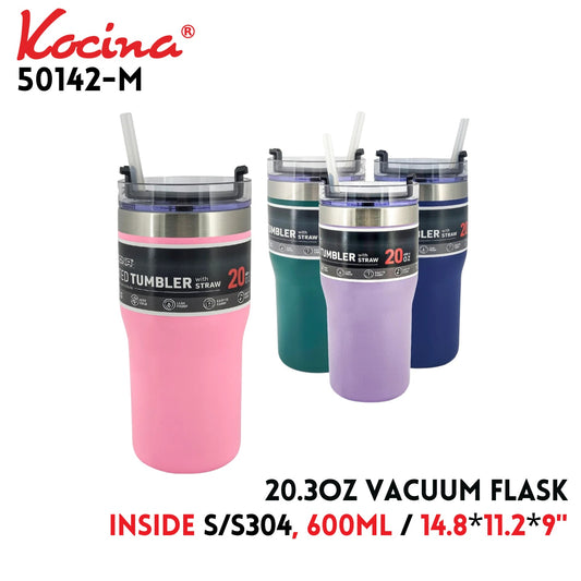20.3oz Vacuum Flask, inside S/S304, 600ml,14.8"x11.2"x9", As