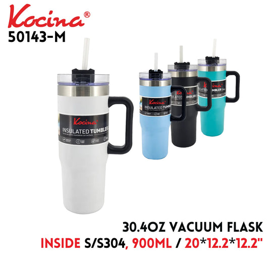 30.4oz Vacuum Flask, inside S/S304, 900ml,20"x12.2"x12.2", A