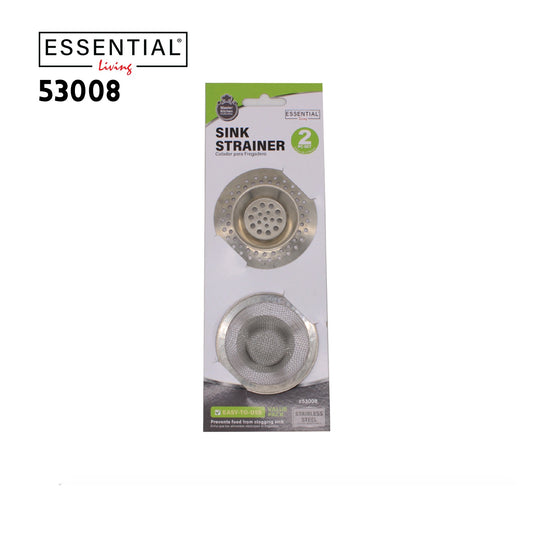 2pc Stainless Steel Sink Strainer