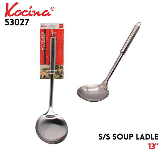 S/S Soup Ladle 13" SS Handle