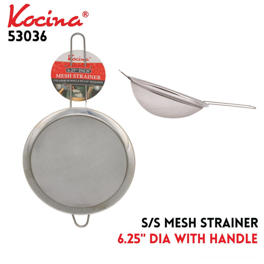 SS Mesh Strainer 6.25"-D w/Handle