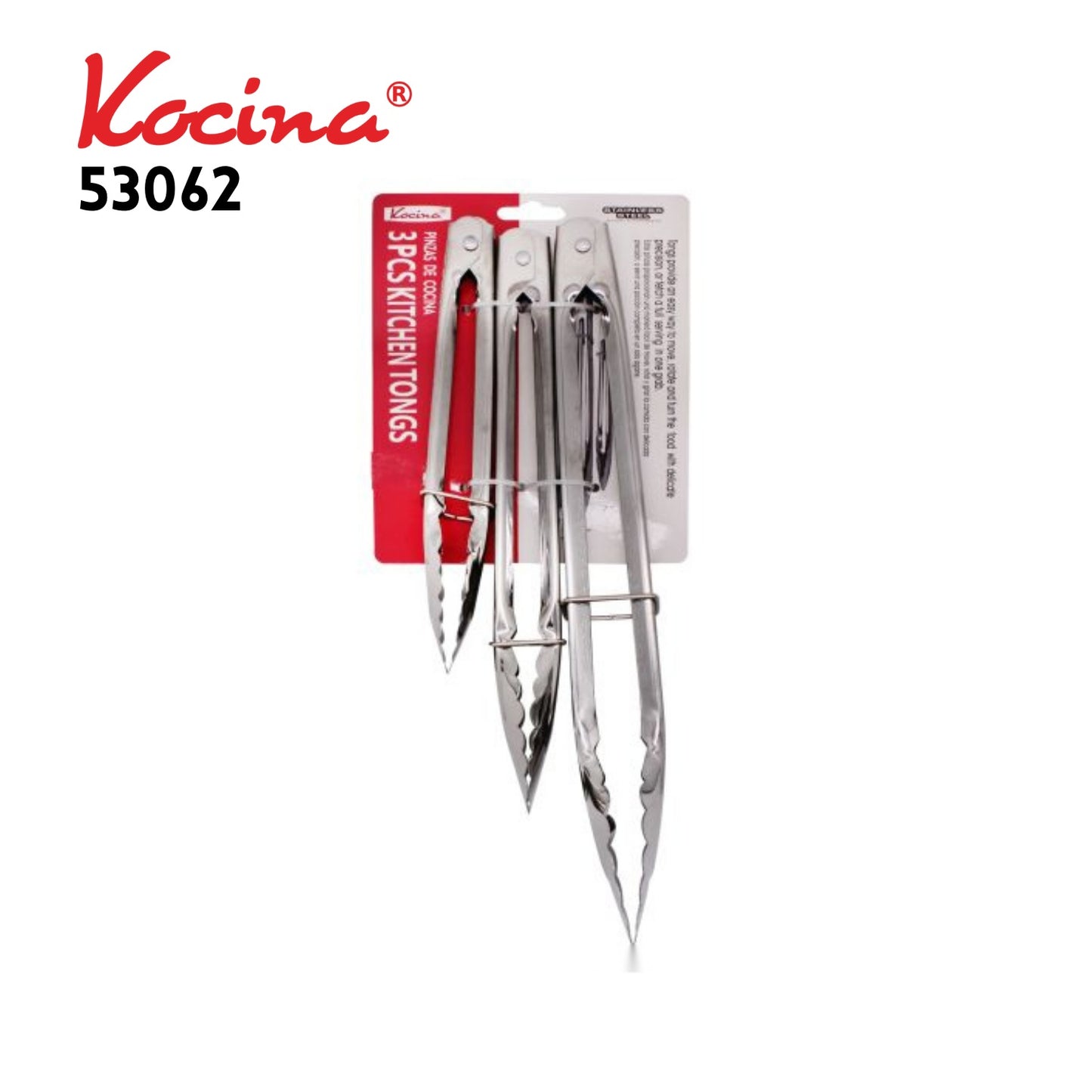 3pcs. Kitchen Alum.Tongs