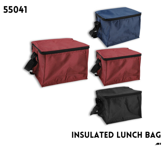 Insulated Lunch Bag Asst Colors 8x6x5.5"