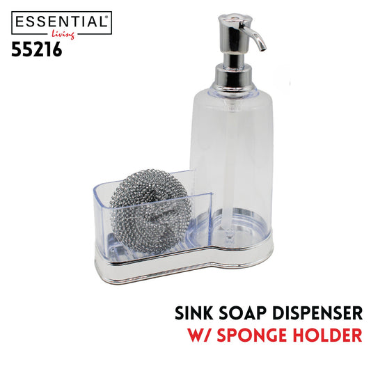 Plastic Kitchen Sink Soap Dispenser, 2 Clrs Asst