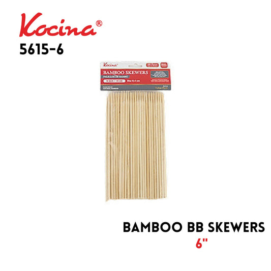 Bamboo 6" Skewers 100pcs
