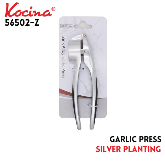 Garlic Presser, Zinc Alloy with Silver Plating