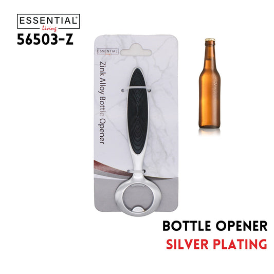 Bottle Opener, Zinc Alloy with Silver Plating