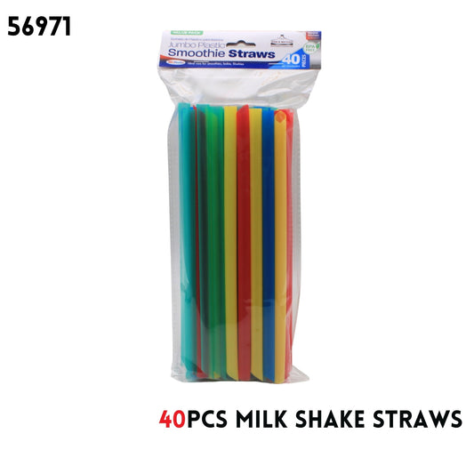 40pcs Milk Shake Straws