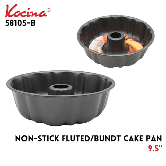 9.5" Non-Stick Fluted/Bundt Cake Pan