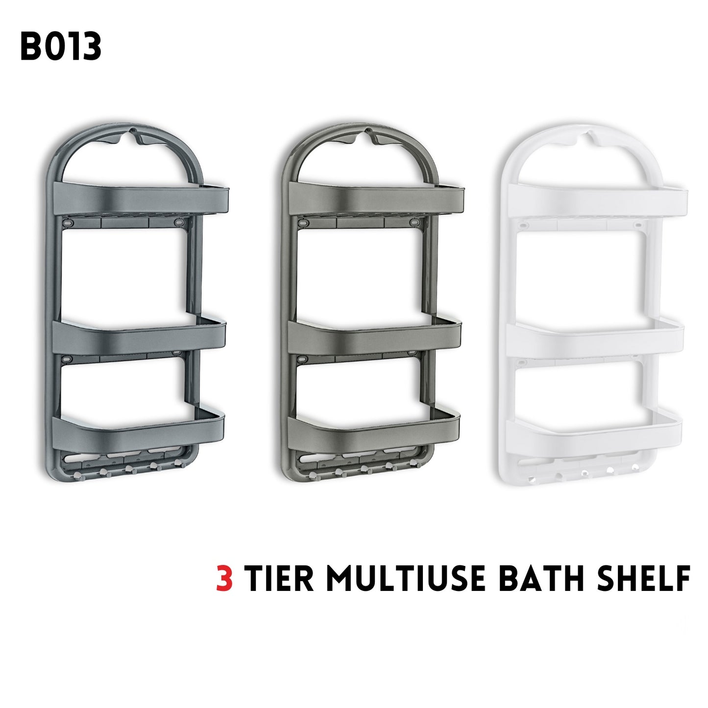 Multiuse Bath Shelf, 5"x11"x25"
