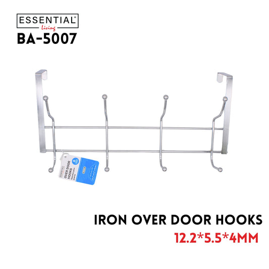 Over Door Hooks 12.2"x5.5"x4mm ,Iron