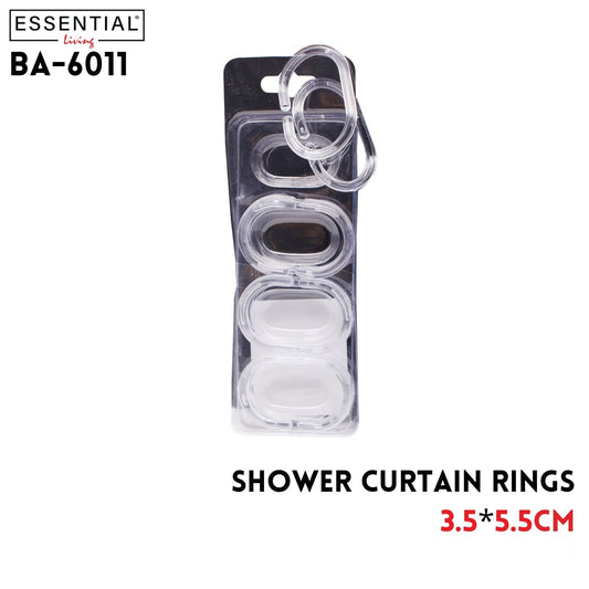Shower curtain rings, clear, 3.5cm*5.5cm