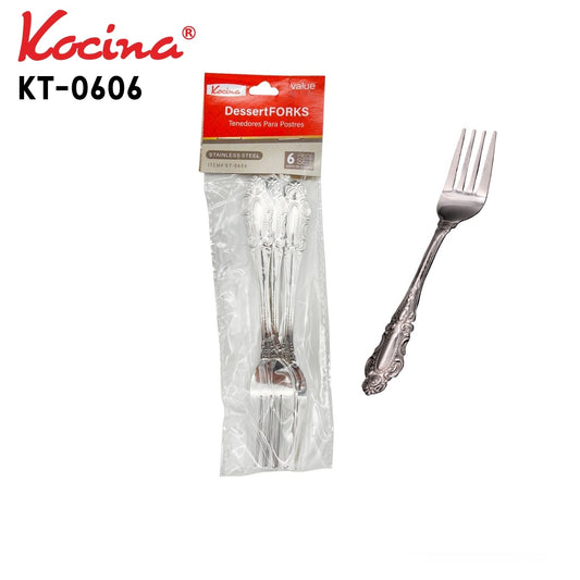 S/S 6Ct Dessert Fork