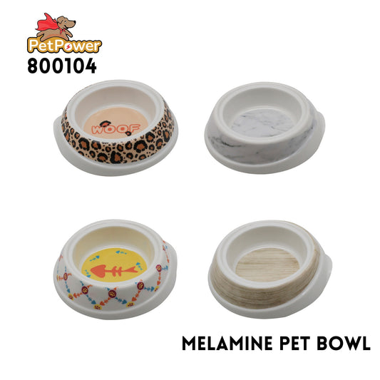Melamine Pet Bowl, Dual Decal
