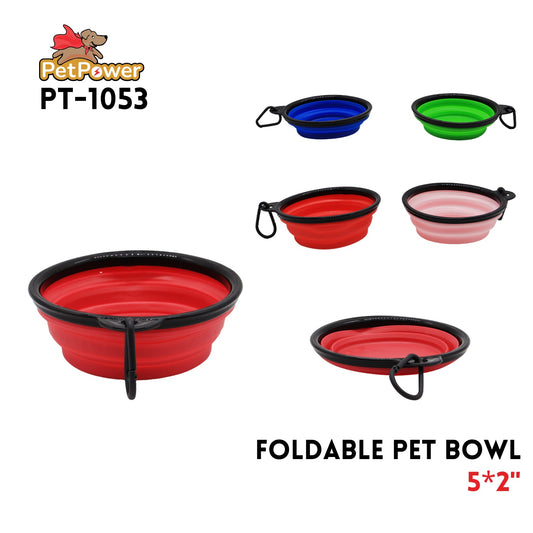 Foldable Pet Bowl 5" x 2"