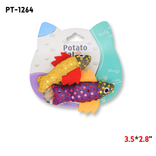 2pcs Cat Toy 3.5"x2.8"