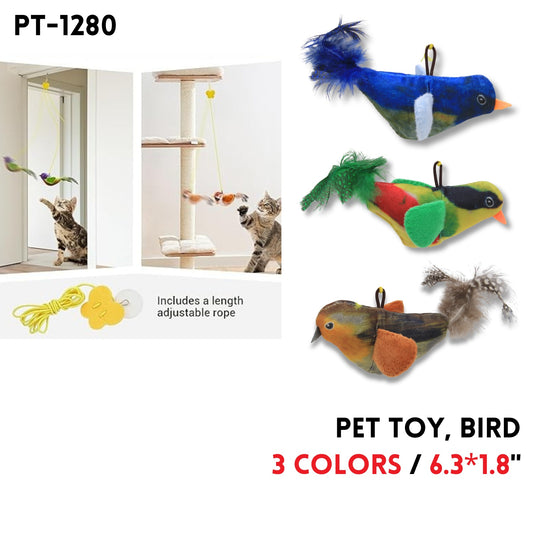 Pet Toy, Bird, 3 Colors, 6.3"x1.8"