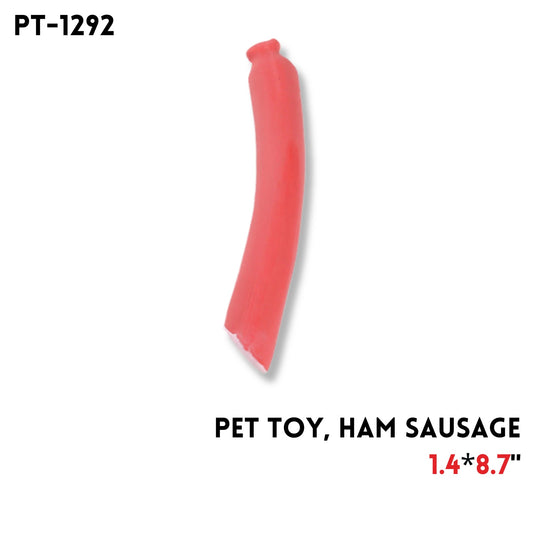 Pet Toy, Ham Sausage, 8.7"x1.4"