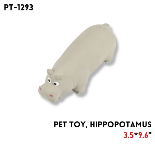 Pet Toy, Hippopotamus, 9.6"x3.5"