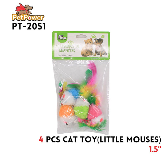 Pet Toy little mouses assorted colors