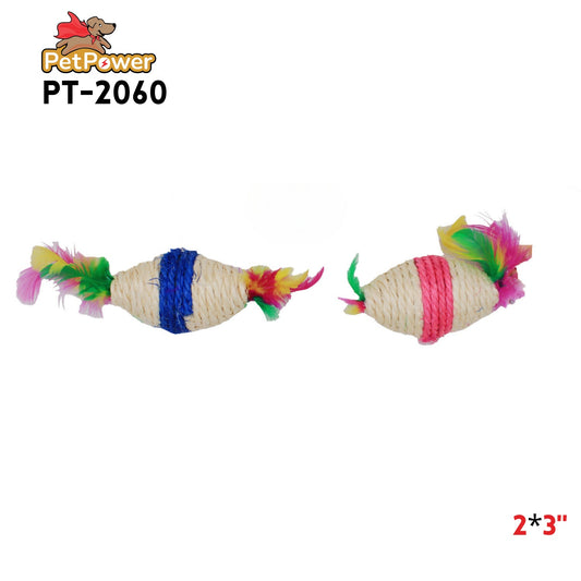 Pet Toy assorted colors 2x6"