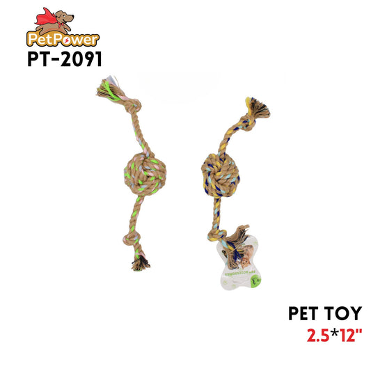 Pet Toy w ball 2.5" x 12"