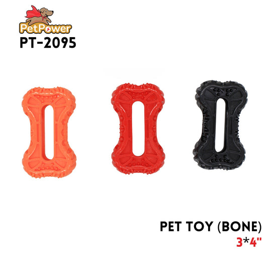 Pet Toy (Plastic Bone assorted color) 3x4"
