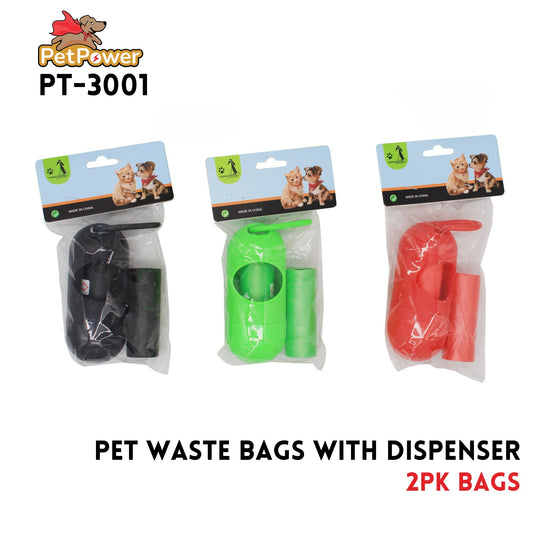 Pet Waste Bag 3 Colors Assorted (including 2pk bags)