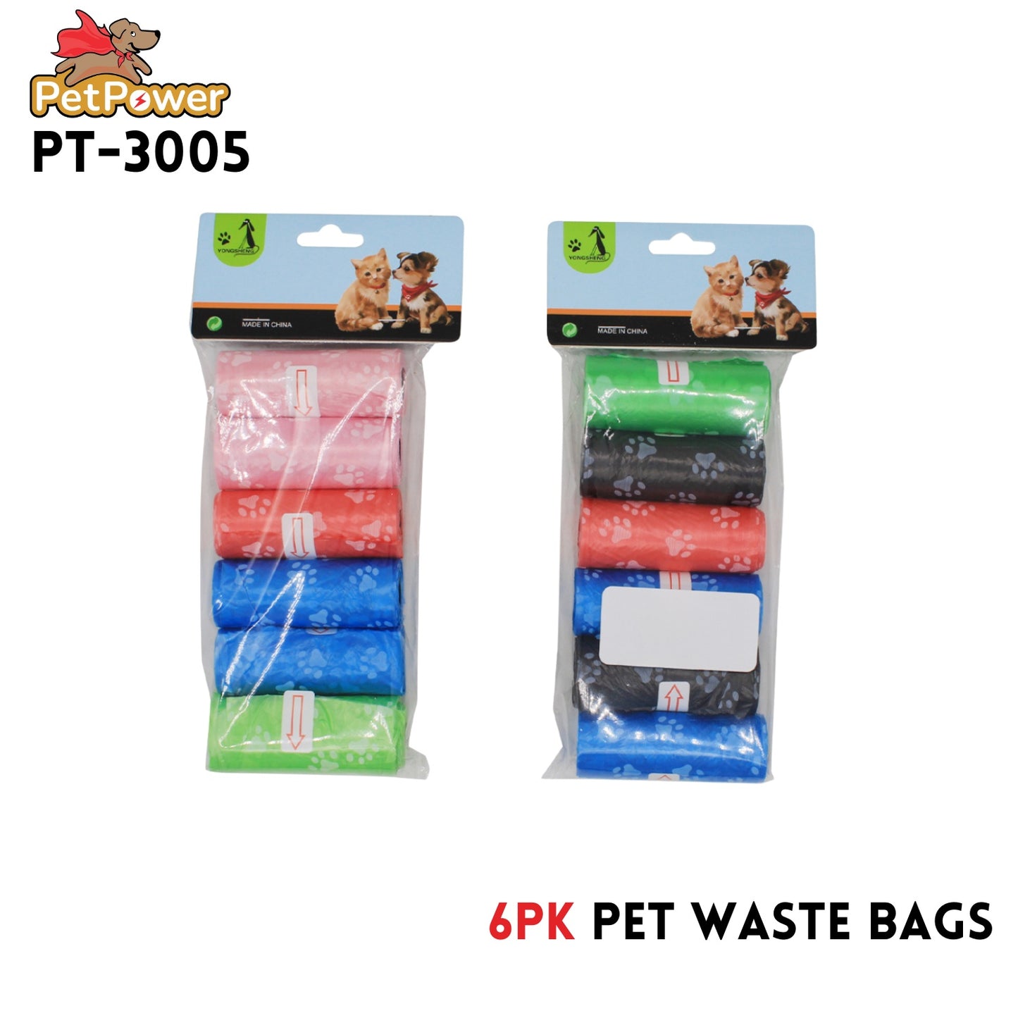 Pet Waste Bag (6 Bag rolls)