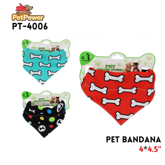 Pet bandana 4" x 4.5"