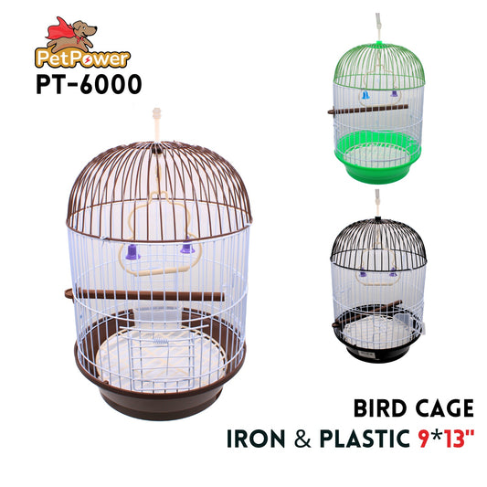 Bird Cage 9"x13", Iron+Plastic