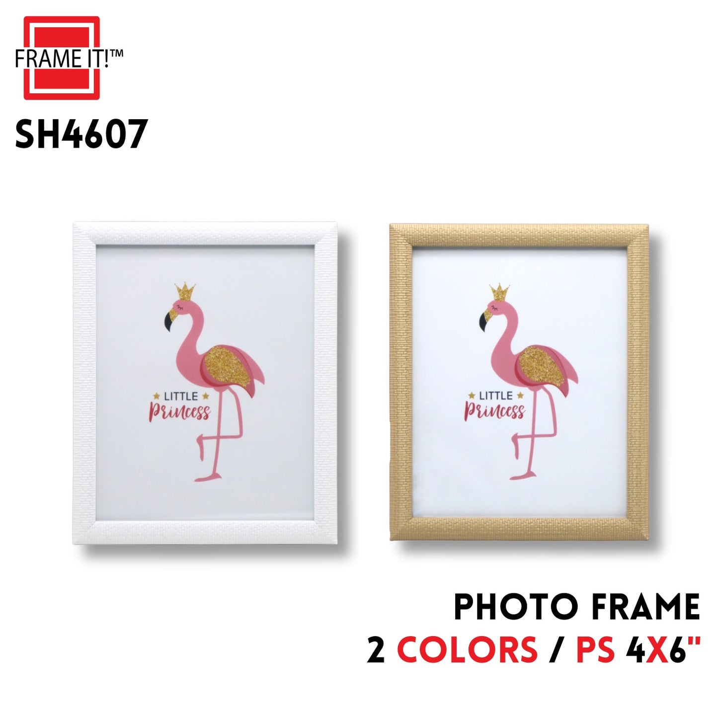 PS Photo Frame 4x6" 2 Colors Asstd