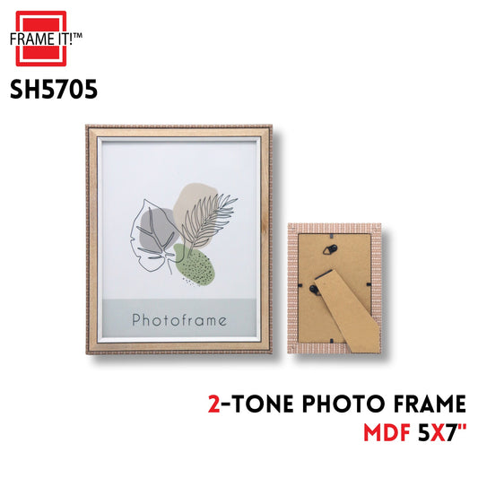 MDF Photo Frame 5x7" 2-Tone Color