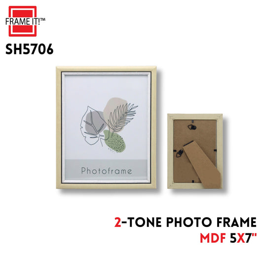 MDF Photo Frame 5x7" 2-Tone Color