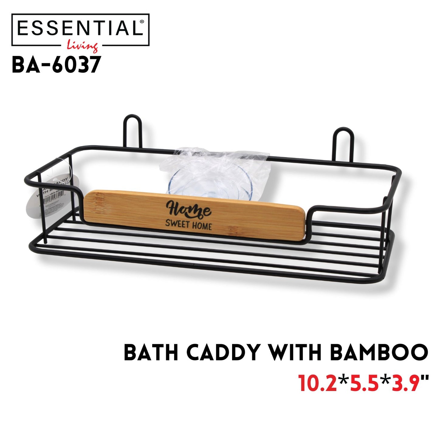 Bath Caddy With Bamboo 10.2*5.5*3.9Inch