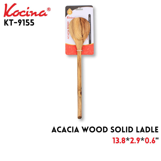 Acacia Wood Ladle 13.8*2.9*0.6Inch