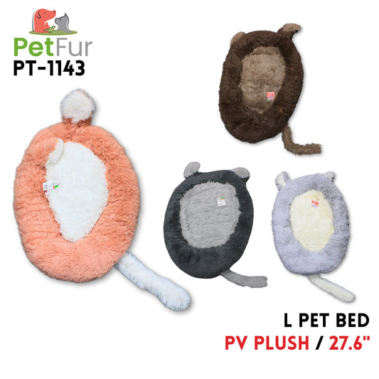 Pet Bed L PV plush 27.6inch,4 colors
