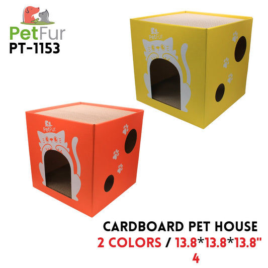 Pet House Cardboard 13.8*13.8*13.8inch